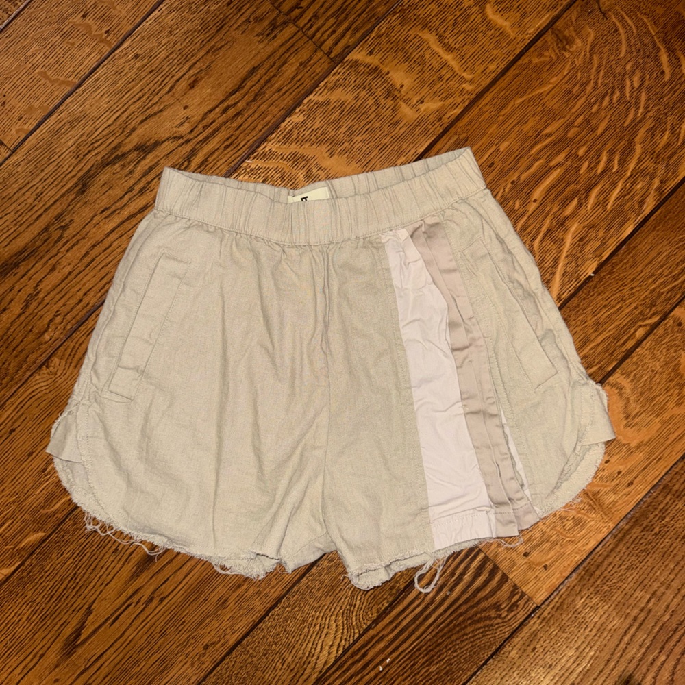 JT Argentina Linen Blend Shorts, SZ S